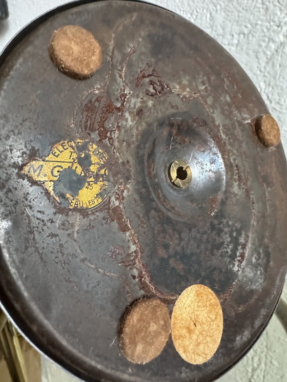 Image 1 of Art Deco lamp in wood and chrome