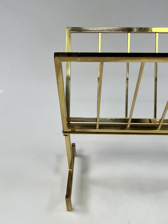 Image 1 of Portariviste vintage Hollywood Regency, ottone, anni '70