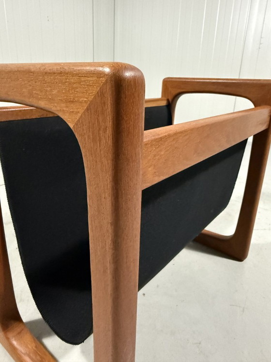 Brink Møbler Teak Magazine Rack Denmark 1960s – Textile (photo 9 of 11)