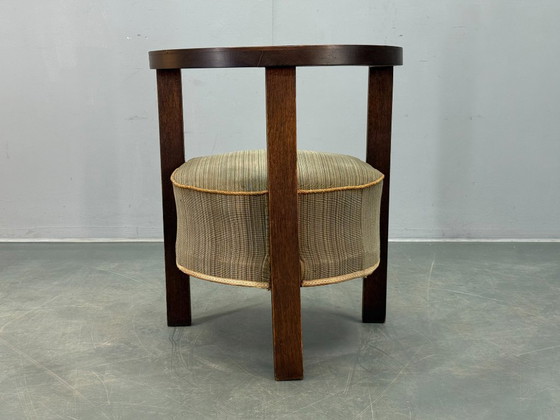 Image 1 of Sillón Art Déco checo de roble macizo de la década de 1930