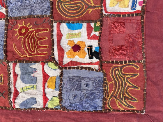 Authentic handmade wall hanging from Turkey – handgemaakt, Wall decoration, Cotton, Textile (photo 7 of 8)