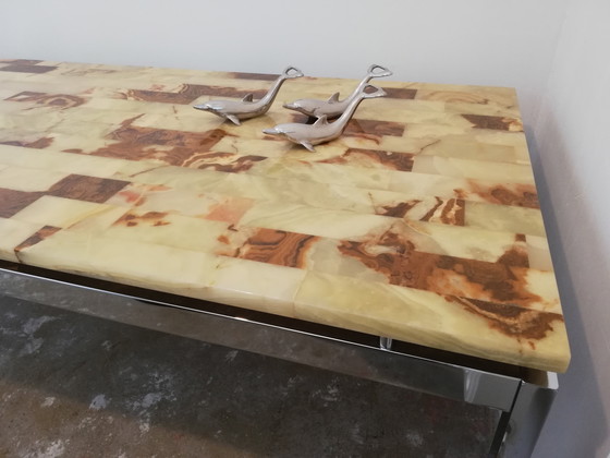 Image 1 of Mid-Century Onyx Salontafel