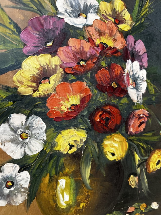 Nora Verheyden – Ölgemälde – 75 x 85 – Vintage, Gemälde & Zeichnungen, Wood, Canvas (photo 4 of 7)