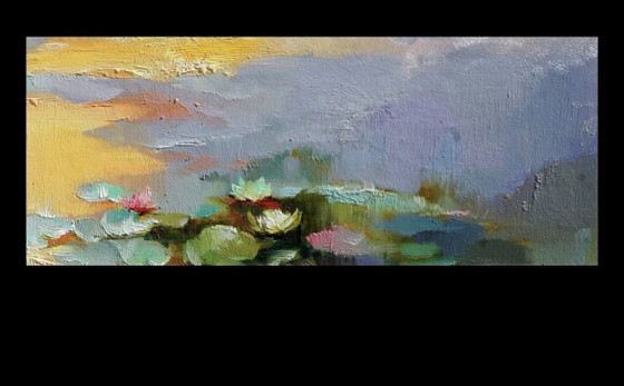 Golden Pond at Dusk – Paintings & Drawings, Canvas (photo 6 of 7)
