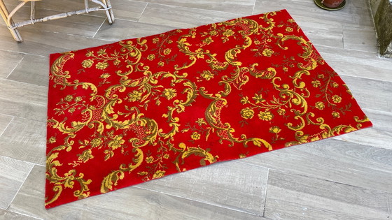 Image 1 of Tapis Vintage Façon Tapisserie 100% Laine - 142x89 cm