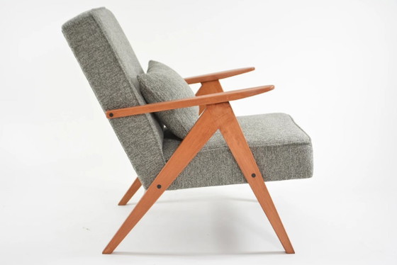 Image 1 of Poltrone KOMPAS in grigio screziato e bianco