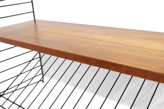 Image 1 of wie neu! Vintage Teak String Regal Nisse Strinning Mid Century Zeitungsablage 60er 70er #6