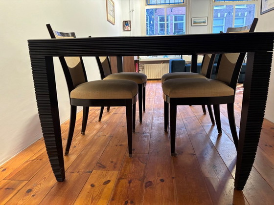 Image 1 of John Hutton Design Dining Table - Solid Wood X Detail