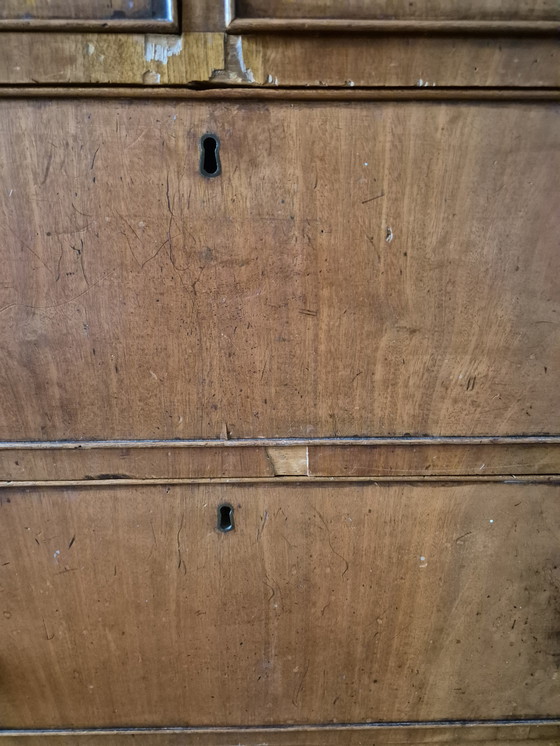 Image 1 of Mahonie ladekast uit Engeland,19de eeuw (vintage/antiek)