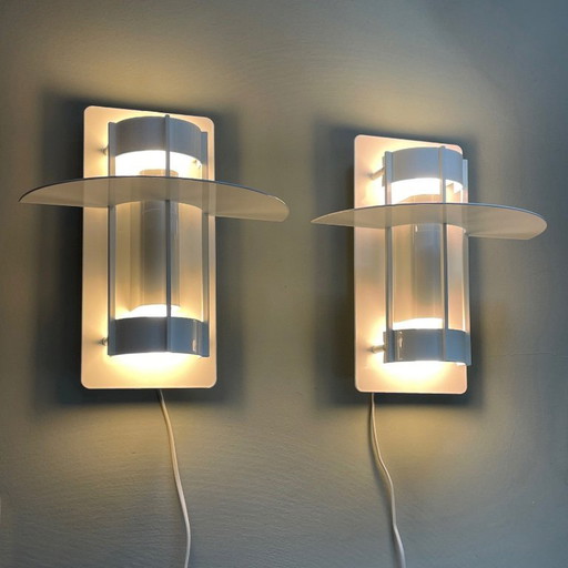 2x LAMPADE DA PARETE Louis Poulsen Saturn Danimarca Design scandinavo