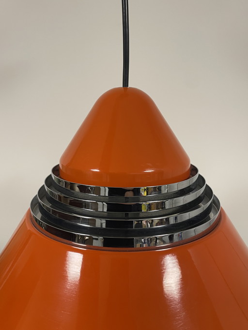 Vintage Staff Leuchten orange lacquered shade, model 5535/36 - designed by Alfred Kalthoff