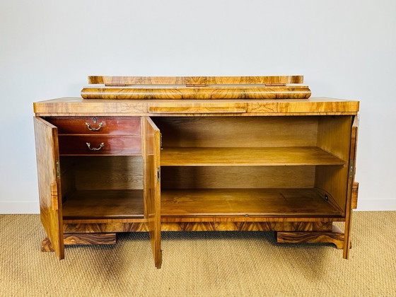 Image 1 of Art Deco dressoir van wortelnotenhout, 1930