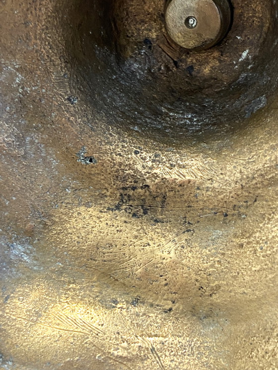 Image 1 of Antieke kandelaar Kandelaar Fakkel Lodewijk XV periode Massief verguld brons