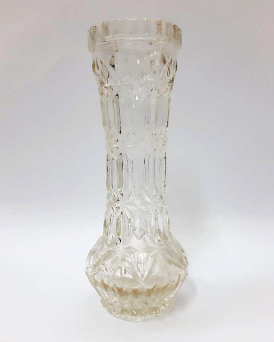 Image 1 of Vintage heldere glazen vaas