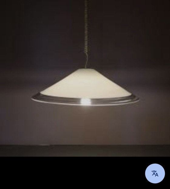 Image 1 of Lámpara de mesa de comedor de diseño italiano soplada a mano