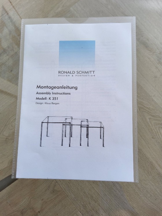Image 1 of Coffee table by Ronald Schmitt 70x120 cm