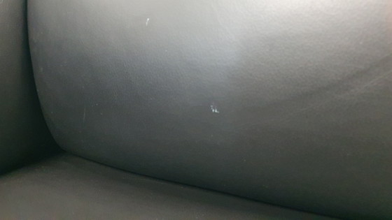 Image 1 of Asienta Design Sofa 3Z Black Leather Wilkhahn Jehs & Laub 2019