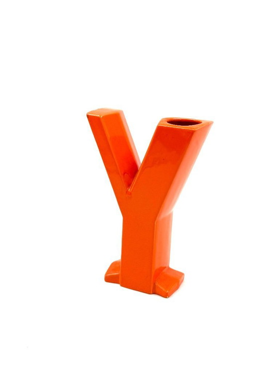 Image 1 of Vaso solifleur in ceramica a forma di lettera Y, Marcel Radureau Francia, 1970 ca. 1970