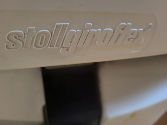 5 Vintage Shell Chairs Stoll Giroflex 7054 – Dining chairs, Plastic, Chrome (photo 7 of 8)