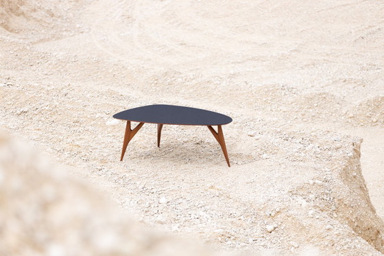 Image 1 of Luxury Ted ONE Dining Table 240x120 Grey Laminate & Solid Sapelli Mahogany Custom Made Italy