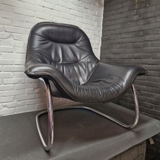 Fauteuil Label de Gerard van den Berg – Cuir, Métal (photo 9 of 10)