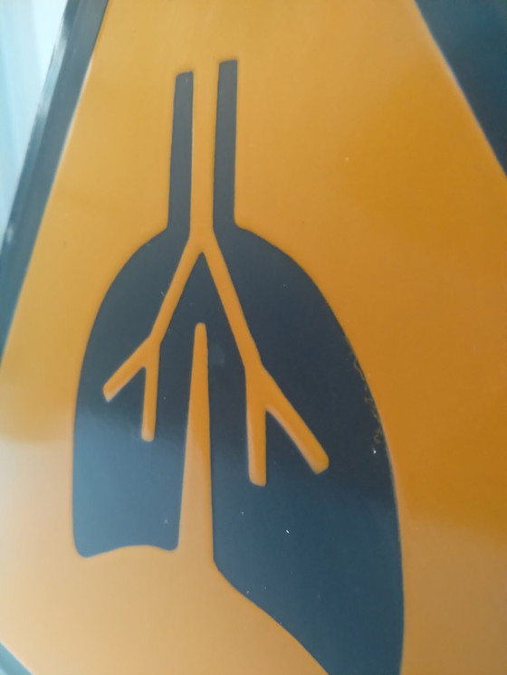 Image 1 of Panneau émaillé vintage : Respirez