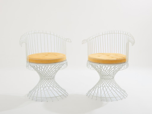 Mathieu Matégot Paar Anthéor fauteuils 1950S