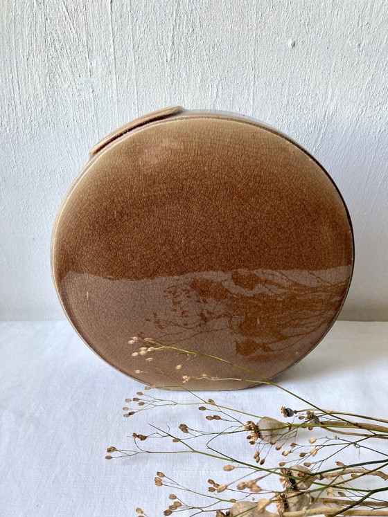 Grote kalebasvormige craquelé geglazuurde aardewerk vaas, Sia Collection – Vazen, Keramiek (photo 10 of 23)
