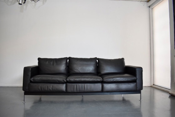 Magnifique canapé design De Sede Robert Haussmann 302 – Canapés 3 places, Metal, Leather (photo 4 of 17)