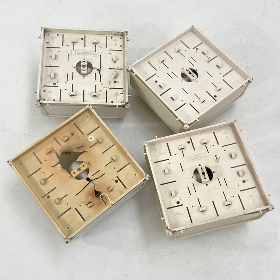 Image 1 of Set van 4 Cnosso wandlampen van Angelo Mangiarotti voor Artemide, jaren 60