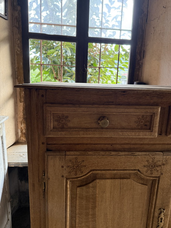 Image 1 of Credenza bassa antica francese Luigi XVI rovere 