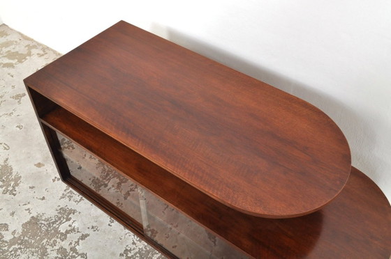 Art Deco Divider Walnut, 1930s – Sideboard, Glass, Wood (photo 10 of 14)