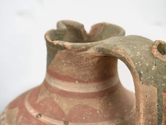 Antike Keramikvase im Wabi-Sabi-Stil (ca. 1900), Vasen, Braun, Rustic (Foto 10 von 11)