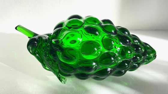 Image 1 of Vintage groene glazen druiventros