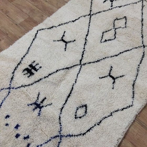 Image 1 of Moroccan Beni Ourain Rug – Beni Ourain Berber Carpet | 260 × 140 cm