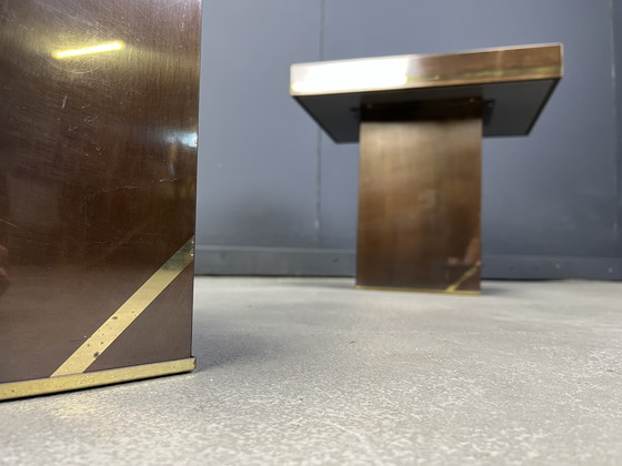 Image 1 of Pair of Brass Side Tables by Belgochrom, 1970s