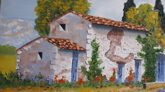 Image 1 of Gérard COLEY - The Lavender Farmhouse - Artist's Painting