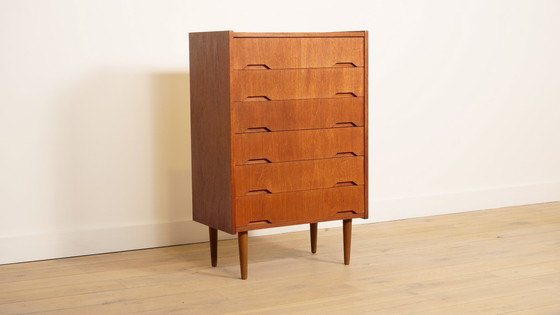 Image 1 of Vintage Deense ladekast | Teak | 6 lades | 106 cm