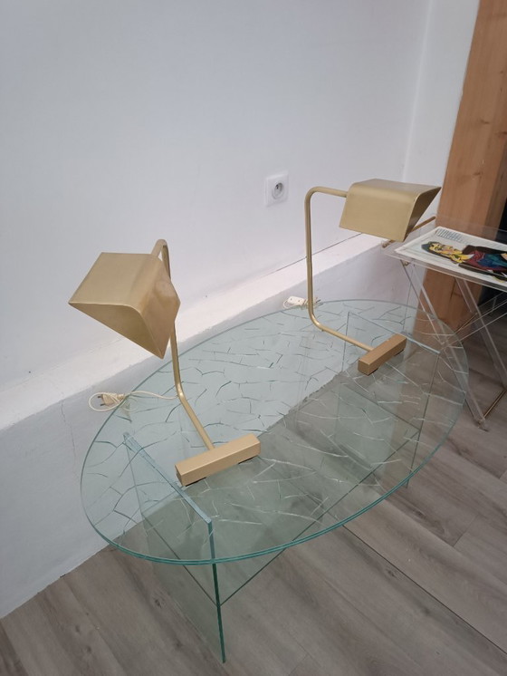 Image 1 of Pair of counterweight lamps by Cedric Hartman, 1960s