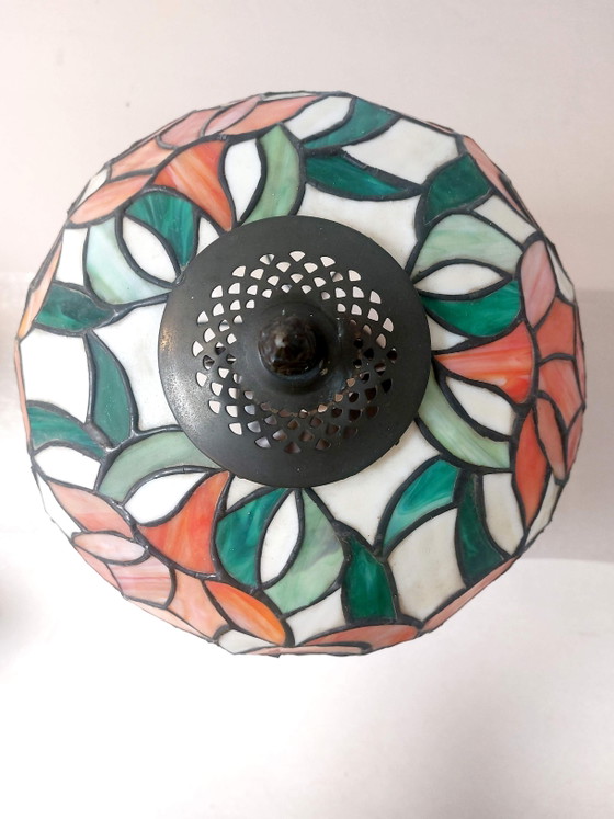 Vintage Tiffany Lamp 1970/1980 43 Height 30 Diameter 6.4 kg – Table lamps, Glass, Metal (photo 4 of 8)