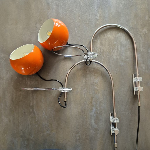 2x Lampes murales Gepo / 70s