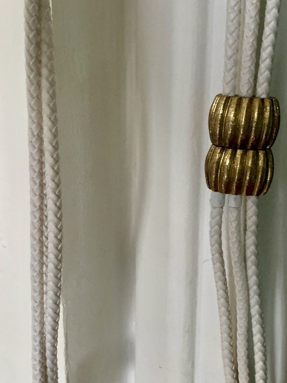 GEORGES RECH – Rara cintura vintage a tripla treccia (pelle e tessuto) anni '80 – Regali, Leather, Textile (photo 6 of 9)