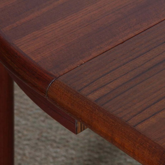 Image 1 of Round extendable teak dining table, 1960