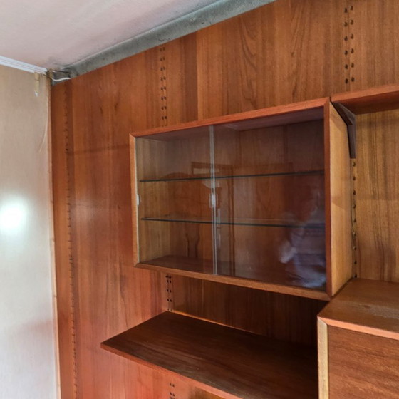 Poul Cadovius Cado Wall System, Teak Veneer, Vintage Danish Design, Wall cabinet, Wood, Brown (photo 12 of 33)