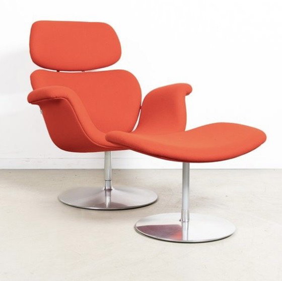 Image 1 of Fauteuils rouges Artifort Tulip 2x