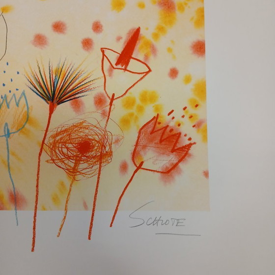 Image 1 of Schlote, Wilhelm - Flower Power - Giclée - firmado a mano