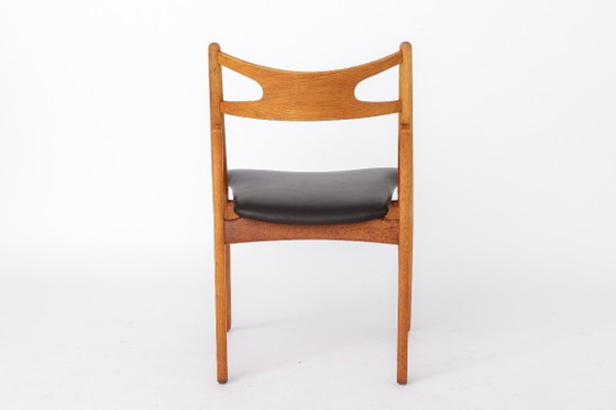 Image 1 of CH29 Sawbuck Chair von Hans J. Wegner für Carl Hansen & Søn | Dänische Eiche | 1960er Jahre