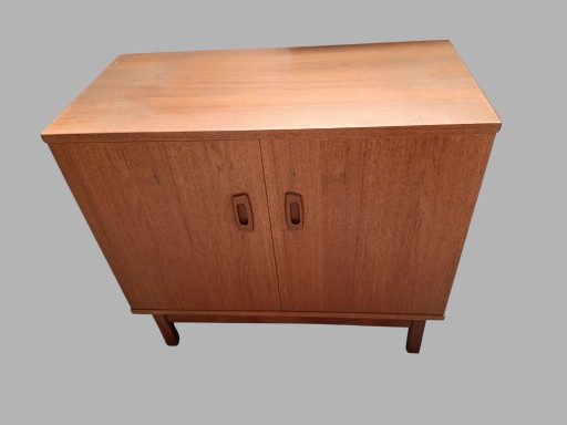 Mid-Century Teak Storage Cabinet | Small Sideboard | 1960s