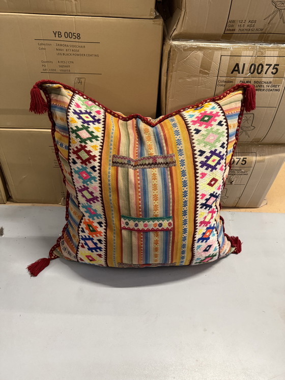 Image 1 of #Bohèmien Style#, Bont Vloerkussen, 85x85