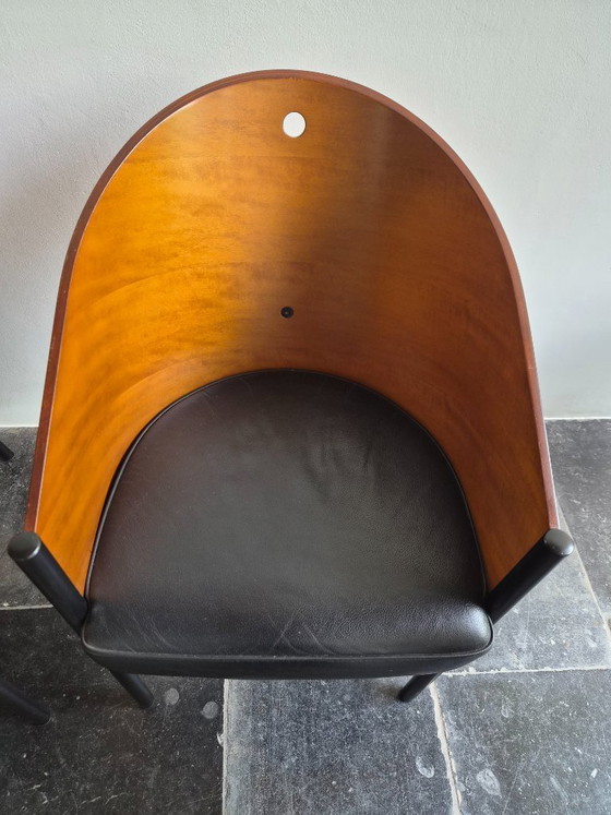 6 sedie da pranzo Costes Philippe Starck – Leather, Metal (photo 5 of 12)